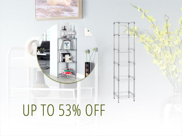 Wire Shelving Racks — from $18.99 shipped