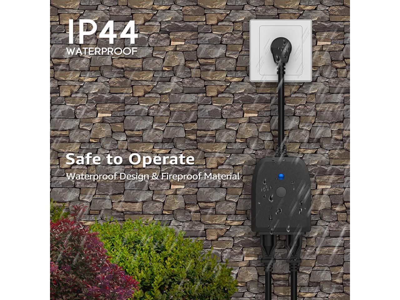 Litedge 2 In 1 Outdoor Smart Plug Waterproof Socket Litedge 2 In 1 Outdoor Smart Plug Waterproof Socket