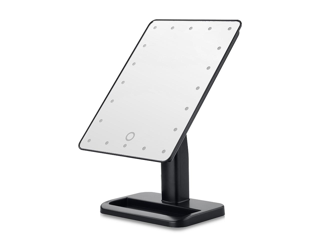 20 Leds Touch Screen Portable Cosmetic Makeup Mirror Led Lighted 20 Leds Touch Screen Portable Cosmetic Makeup Mirror Led Lighted Adjule Vanity Tabletop Countertop