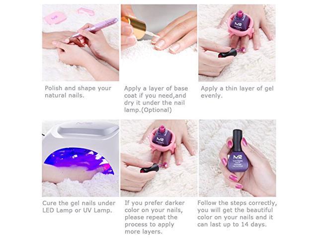 Melodysusie Gel Nail Polish Set Lux Classics 1 Step Nail Gel Kit