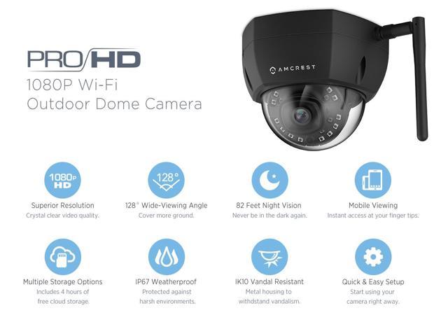 Amcrest ProHD Outdoor 2 Megapixel WiFi Wireless Vandal