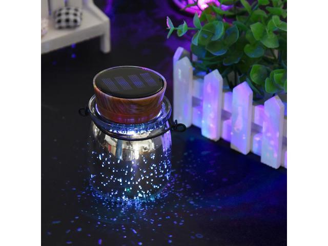 2 Pack Solar Powered Jar Light Led Color Changing Hanging Lamp 2 Pack Solar Powered Jar Light Led Color Changing Hanging Lamp Garden Yard Patio Outdoor Decor