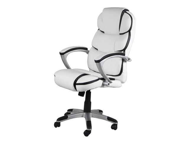 Classic White Ergonomic Executive Task Computer Office Chair With Classic White Ergonomic Executive Task Computer Office Chair With High Back Swivel Pu Leather