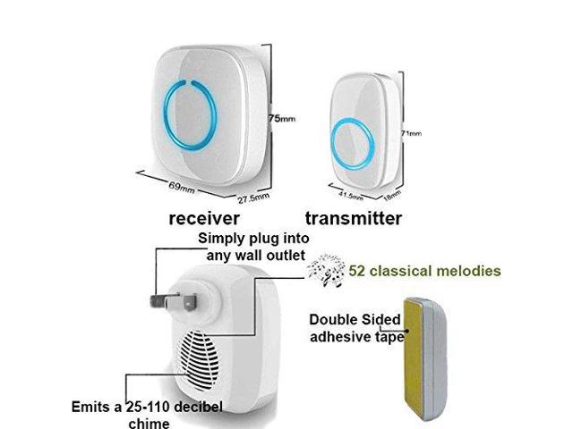 SadoTech Wireless Passive Infrared Motion Sensor Doorbell