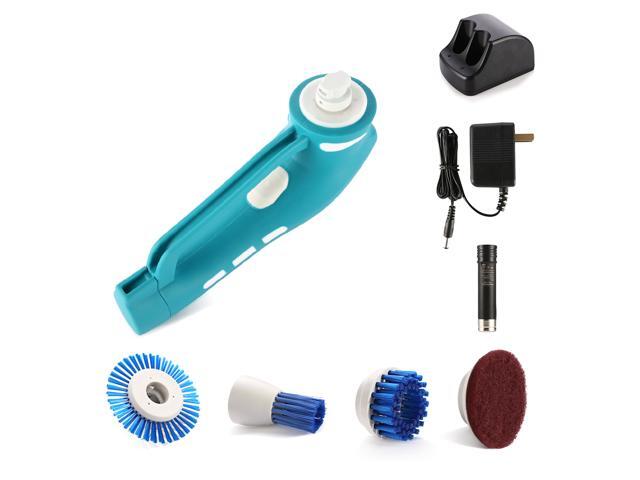 Easehold Handheld Electric Power Scrubber For Bathroom And Kitchen Easehold Handheld Electric Power Scrubber For Bathroom And Kitchen Cleaning Use With 3 Brushes 1 Scouring