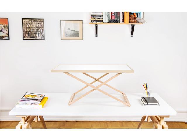 Freedesk Adjustable Desk Riser Lite White 54x80 Cm 21 2x31 5 Freedesk Adjustable Desk Riser Lite White