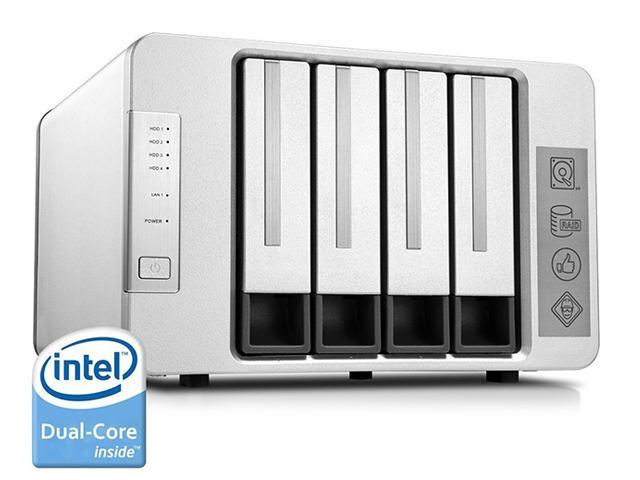 TerraMaster F4-220 NAS Server 4-Bay Intel Dual Core 2.41GHz 2GB RAM Network RAID Storage for Small/Medium Business (Diskless)