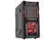DIYPC Solo-T1-R Black USB 3.0 ATX Mid Tower Gaming Computer Case with 2 x Red Fans (1 x 120mm LED fan x front, 1x120mm fan ...