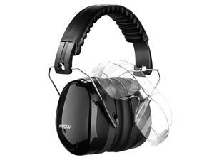 Mpow Shooting Ear Muffs, Safety Protective Hearing Earmuffs with Scratch Resistant Safety Glasses for Firearms, Aviation, Construction