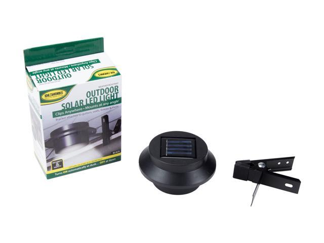 Ideaworks Weather Resistant Outdoor Solar Led Light Black Ideaworks Weather Resistant Outdoor Solar Led Light Black