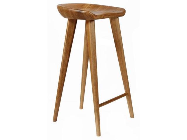 Vandue Tractor Contemporary Carved Wood Barstool Walnut Finish Vandue Tractor Contemporary Carved Wood Barstool Walnut Finish