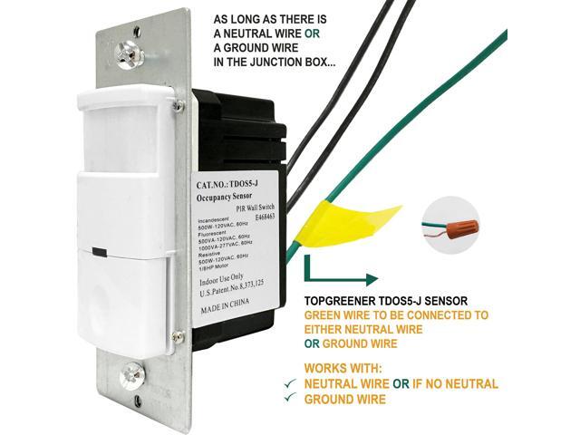 Topgreener Tdos5 J Occupancy Sensor And Vacancy 2 In 1 Topgreener Tdos5 J Occupancy Sensor And Vacancy 2 In 1